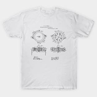 Suspension Device for Lamp Vintage Patent Hand Drawing T-Shirt